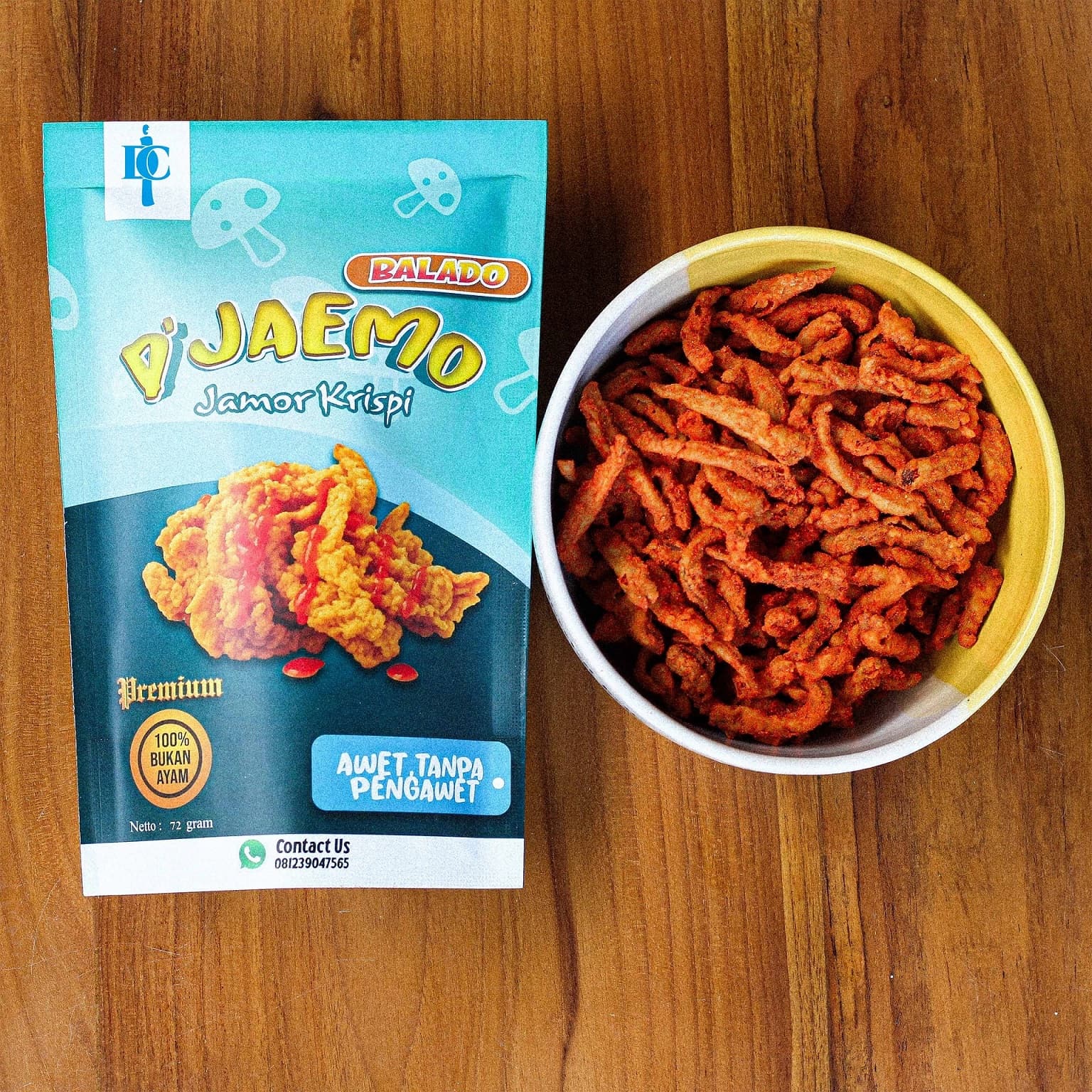 Djaemo Jamur Krispi Balado 72g